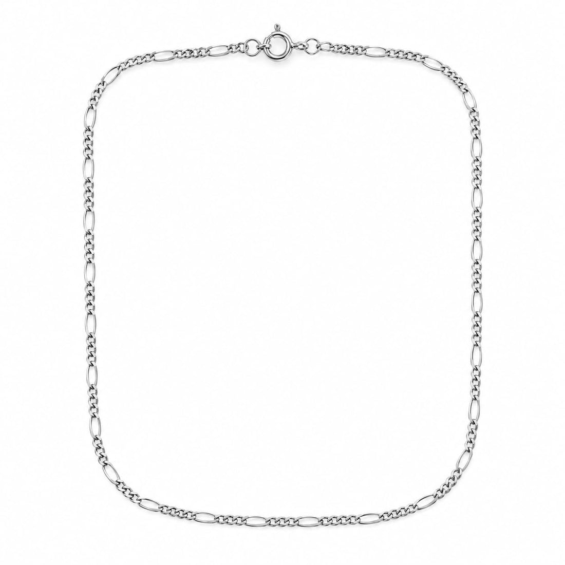 Sterling silver rhodium-plated chain by Silvme, made for women and men, close to 2.17 g in weight