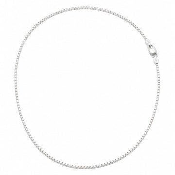 Silvme 925 silver box link neck chain, approx. 3.79 g, solid silver, not plated, sterling silver throughout