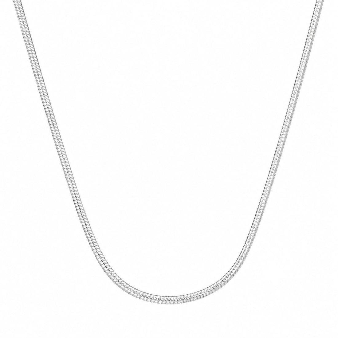 Sterling silver box link chain by Silvme, made for women and men, close to 8.7 g in weight