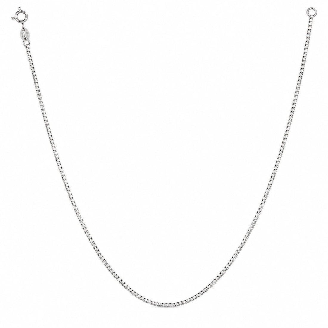 Silvme rhodium-plated chain in solid 925 sterling silver, approx. 4.54 g, sterling clasp and findings