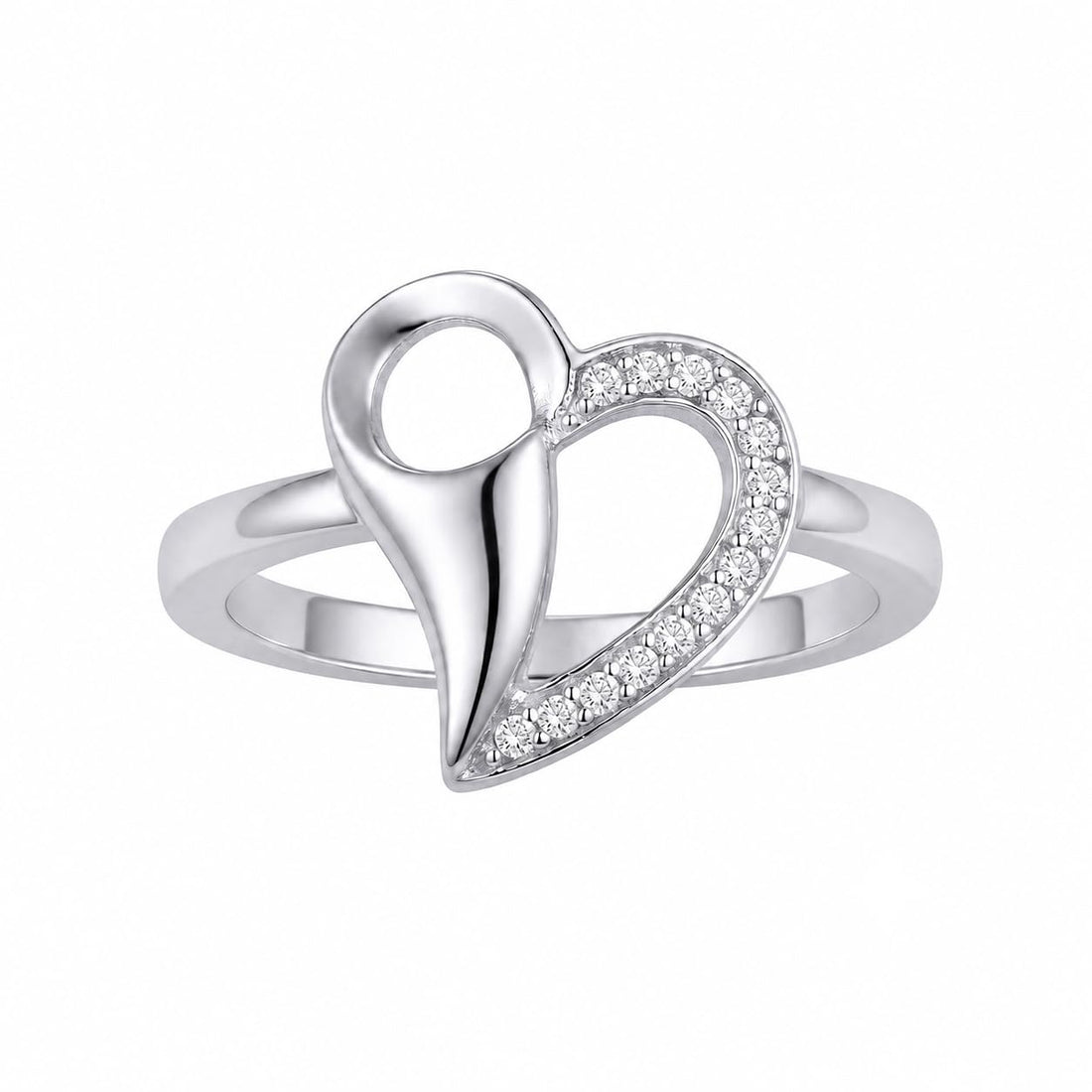 Silvme Ethnic Diwali 925 sterling silver ring for women — front view on white background