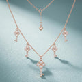 Sparkling cubic zirconia setting on the Silvme Butterfly CZ Pendant Necklace, 925 sterling silver jewellery