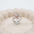 Silvme 925 Sterling Silver Flower Stack Ring for Women