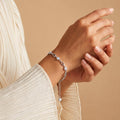 Silvme Infinity Link Bracelet in 925 sterling silver – Eternal Love Silver Bracelet, ideal as an anniversary gift