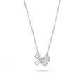 Silvme Sparkling Butterfly Pendant Necklace, crafted in 925 sterling silver for women, timeless everyday elegance