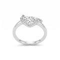 Silvme Chic Office 925 sterling silver ring for women — front view on white background