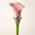 Silvme Rose Petal Statement 925 sterling silver ring for women — side profile
