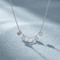Silvme Multi Disc Pendant Necklace in 925 sterling silver, ready for everyday styling, refined silver accessory