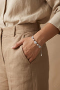 Silvme Wave Pattern Bracelet featuring 925 sterling silver 925 purity, 925 silver jewellery, a gift-worthy silver piece