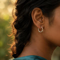 Silvme Balinese Coil Bali Hoop Earrings - 925 sterling silver earrings for women, casual look