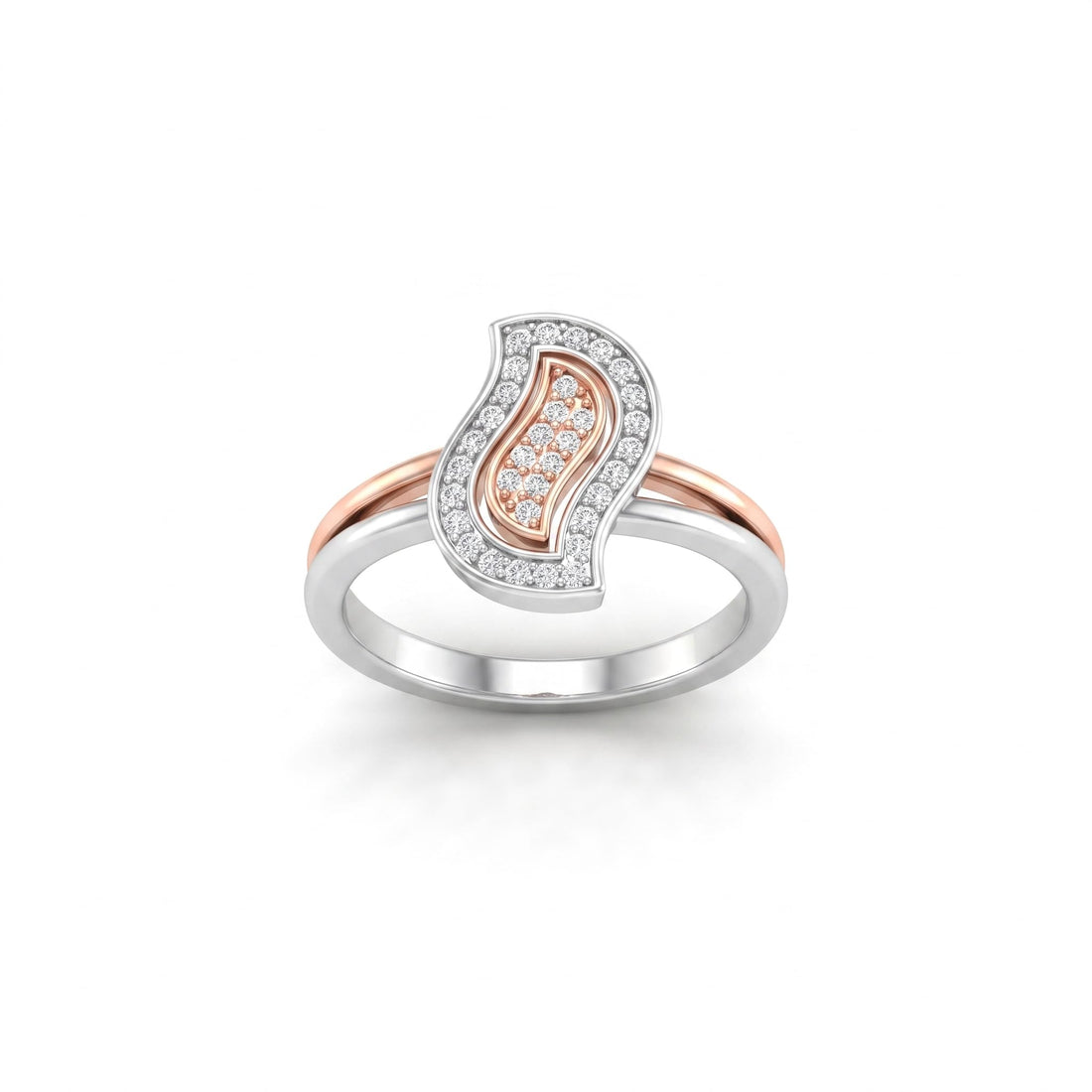 Silvme Emerald Halo with cubic zirconia 925 sterling silver halo ring for women, silver-tone, womens finger ring, real silver ring, on-hand styling view
