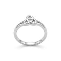 Silvme Geometric Tile Pattern 925 sterling silver ring for women — top view