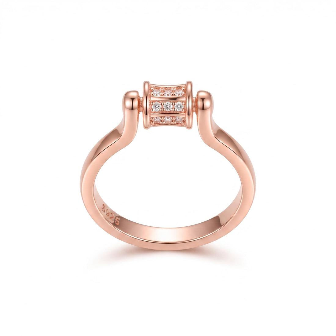 Silvme Chain Link Minimal 925 sterling silver ring for women — macro close-up