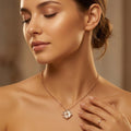 925 sterling silver CZ Solitaire Pendant Necklace by Silvme with 925 sterling silver 925 purity, timeless everyday elegance