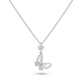 925 sterling silver Butterfly Pendant Necklace by Silvme, an elegant accessory for her, a gift-worthy silver piece