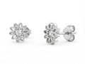 Petal Cluster Micro-PavÃ© Stone-Set Stud Earrings, additional product view 4