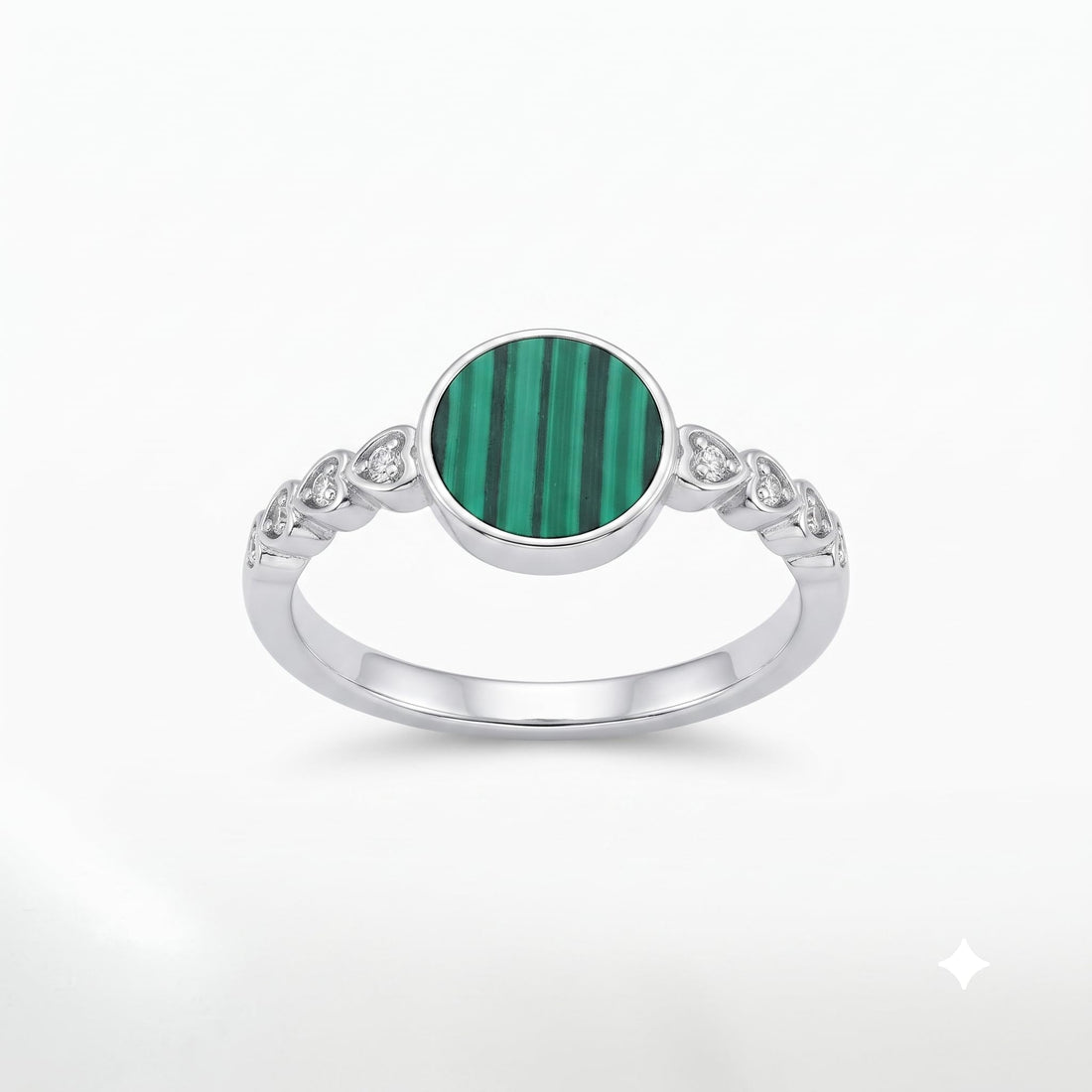 Silvme Slim Minimal 925 sterling silver ring for women — front view on white background