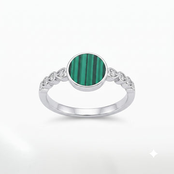 Silvme Slim Minimal 925 sterling silver ring for women — front view on white background