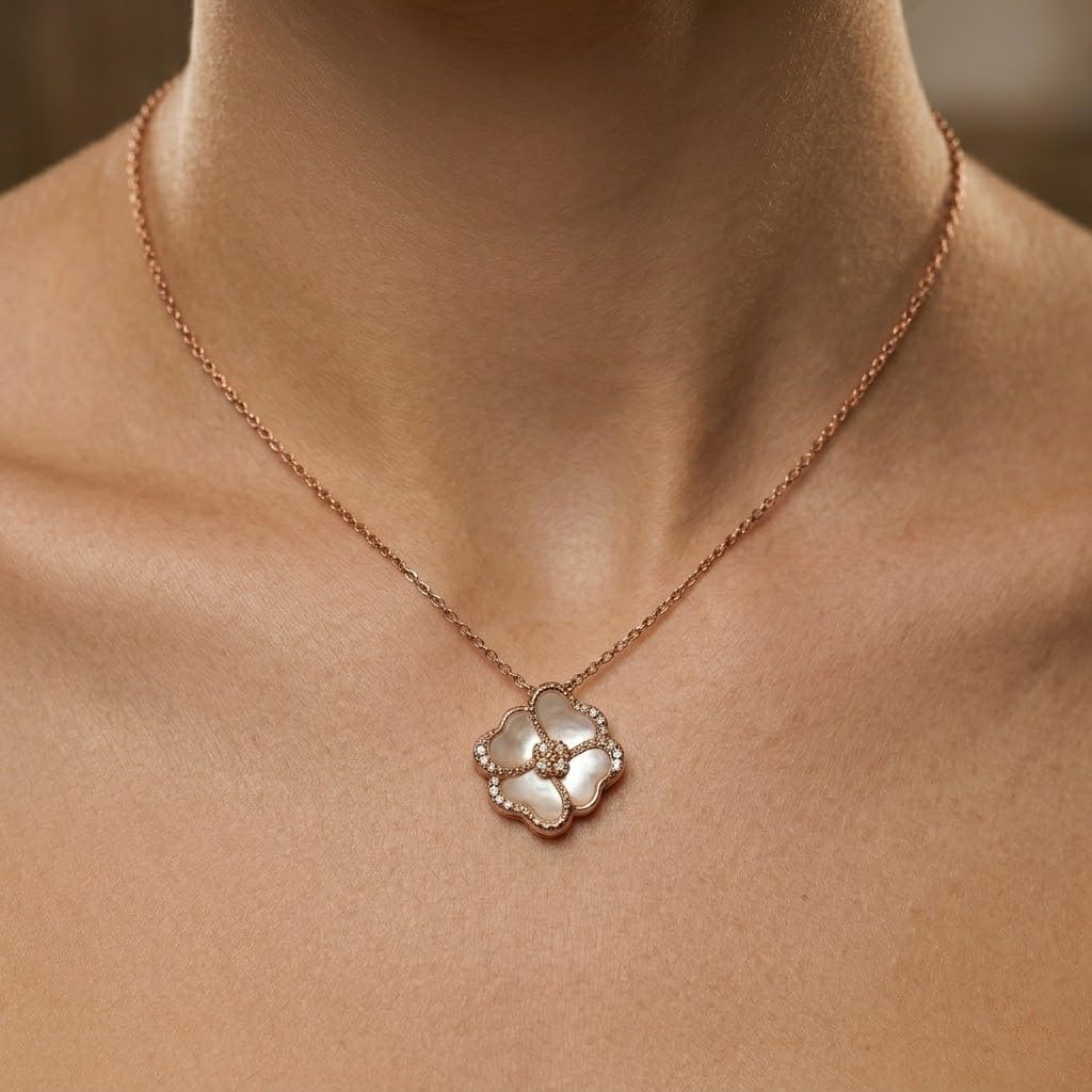 Silvme CZ Solitaire Pendant Necklace set with cubic zirconia, crafted in 925 sterling silver for women