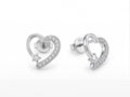 Heart & Star Stone-Set Stud Earrings, front product view