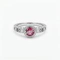 Silvme Rose Petal Statement 925 sterling silver ring for women — top view