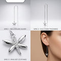 Dragonfly Charm Threader Earrings, additional product view 4