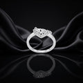 Silvme Chic Office 925 sterling silver ring for women — side profile