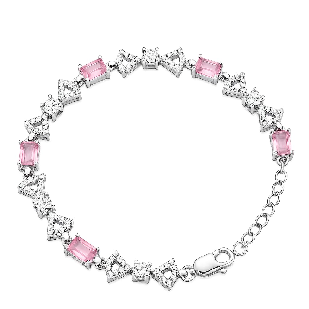 Silvme Four Leaf Clover Bracelet in 925 sterling silver, jewellery for women, a gift-worthy silver piece