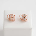 Openwork Mug Charm 925 silver stud earrings for women, daily wear, second studio angle