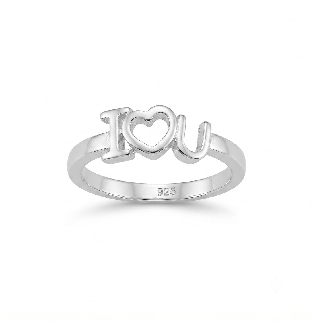 Silvme Friendship 925 sterling silver ring for women — front view on white background