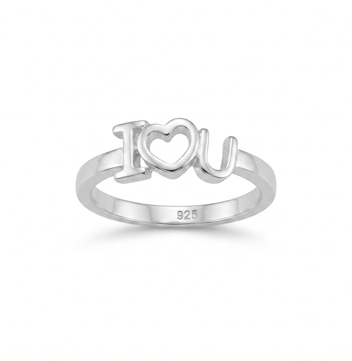 Silvme Friendship 925 sterling silver ring for women — front view on white background