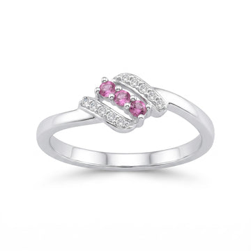 Silvme Dewdrop Bead Cluster 925 sterling silver ring for women — front view on white background