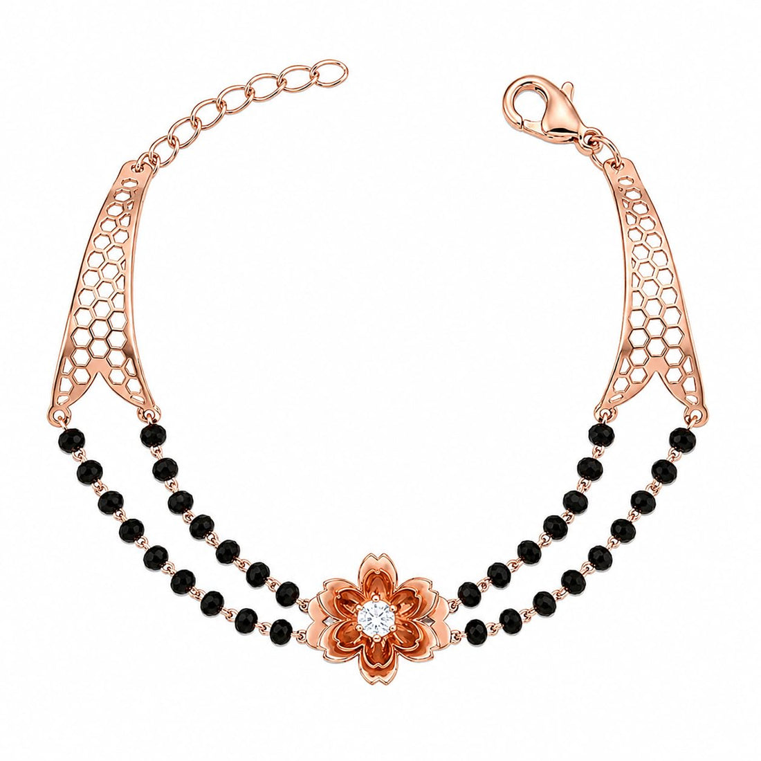 Luxury 18K Rose Gold Bracelet – the Silvme Rose Gold Plated Bracelet in 925 silver for women