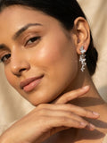 Stone-Set Butterfly Ear Crawler Climber Earrings, additional product view 4