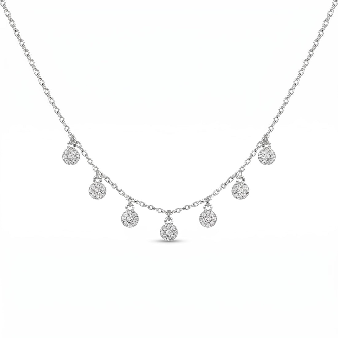 925 sterling silver Teardrop CZ Pendant Necklace by Silvme set with cubic zirconia, an elegant accessory for her