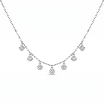 925 sterling silver Teardrop CZ Pendant Necklace by Silvme set with cubic zirconia, an elegant accessory for her