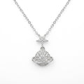 Silvme Planet & Star Pendant Necklace, crafted in 925 sterling silver for women, refined silver accessory