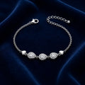 Silvme Heart Charm CZ Bracelet showcasing its heart charm design in 925 sterling silver for women