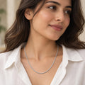 Silvme 925 Sterling Silver Box Chain, Approx. 8.7 g, for Women and Men