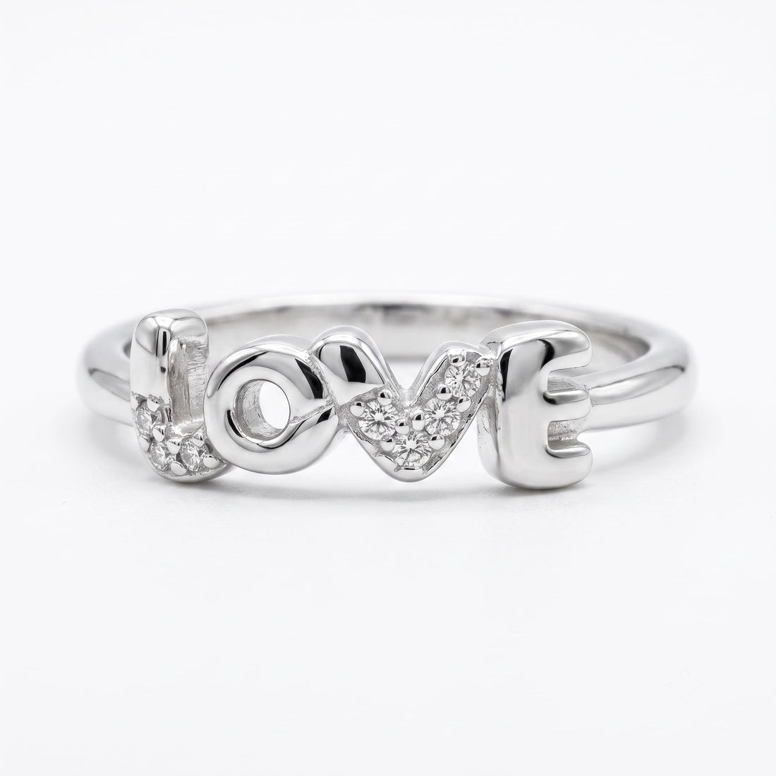 Silvme Art Deco Arch Filigree 925 sterling silver ring for women — top view