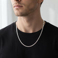 Silvme 925 sterling silver box link chain for women and men, approx. 6.48 g, sterling silver throughout