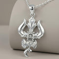 Silvme Trishul Pendant featuring 925 sterling silver 925 purity, 925 silver jewellery, refined silver accessory