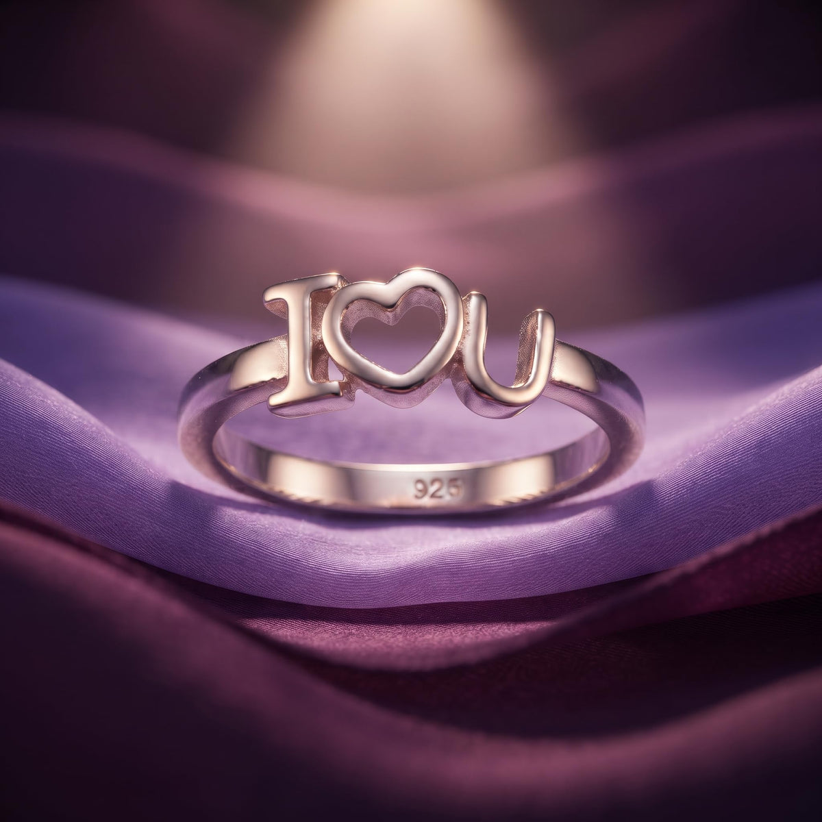 Silvme Friendship 925 sterling silver ring for women — side profile