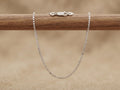 Silvme box link chain in solid 925 sterling silver, approx. 3.79 g, sterling clasp and findings