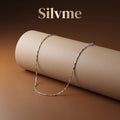 925 silver rhodium-plated chain for women and men from Silvme, around 2.11 g on the scale