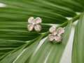 Four-Petal Clover Stud Earrings, additional product view 3