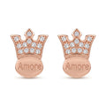 Star Stone-Set Stud Earrings, front product view