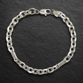 Lobster clasp and end links on the Silvme greek key mariner bracelet