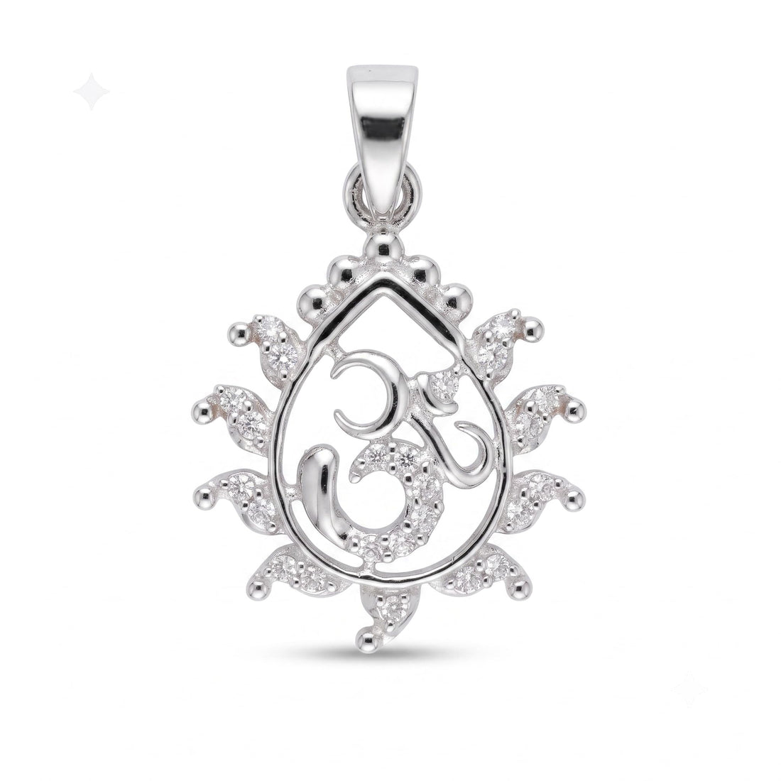 Silvme Festive Pendant Necklace Diwali Gift, crafted in 925 sterling silver for women, timeless everyday elegance