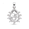 Silvme Festive Pendant Necklace Diwali Gift, crafted in 925 sterling silver for women, timeless everyday elegance